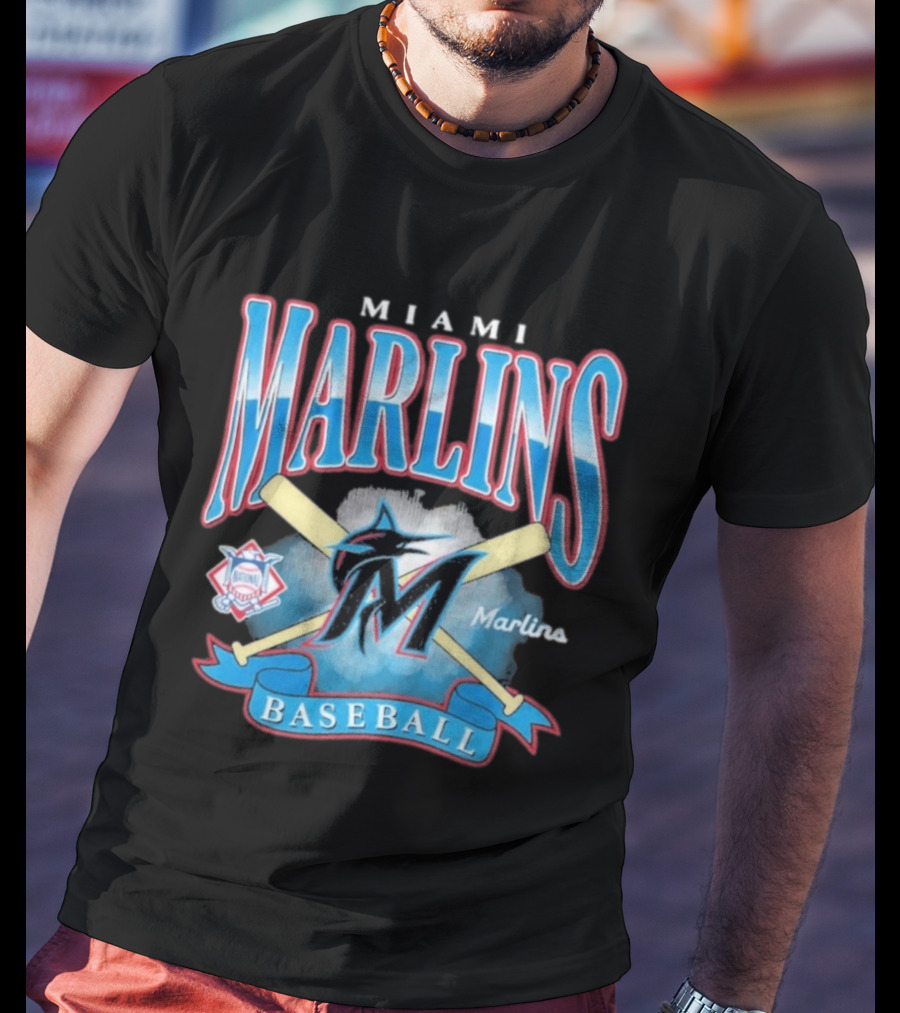 Miami Marlins Baseball Chrometown 47 Franklin National League T-Shirt