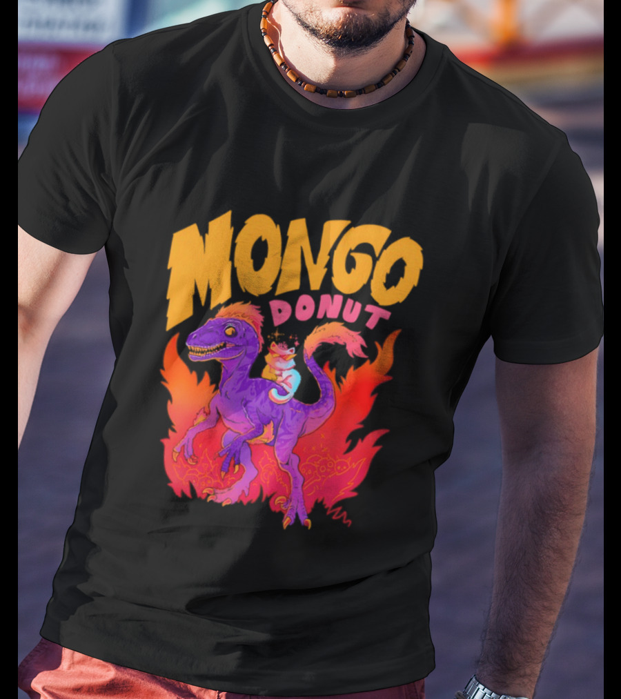 Mongo Donut Dungeon Crawler Carl Dinosaur T-Shirt