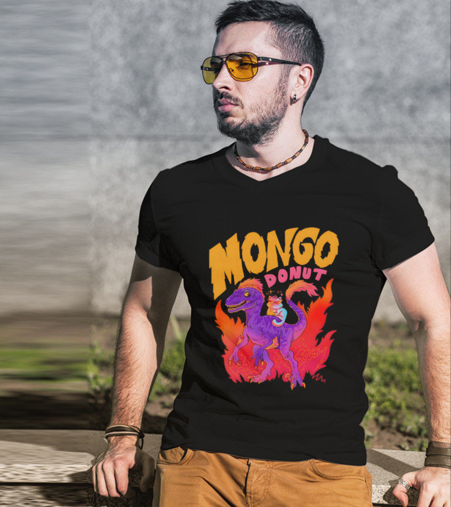 Mongo Donut Dungeon Crawler Carl Dinosaur T-Shirt