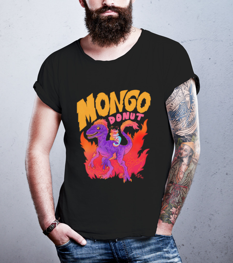 Mongo Donut Dungeon Crawler Carl Dinosaur T-Shirt