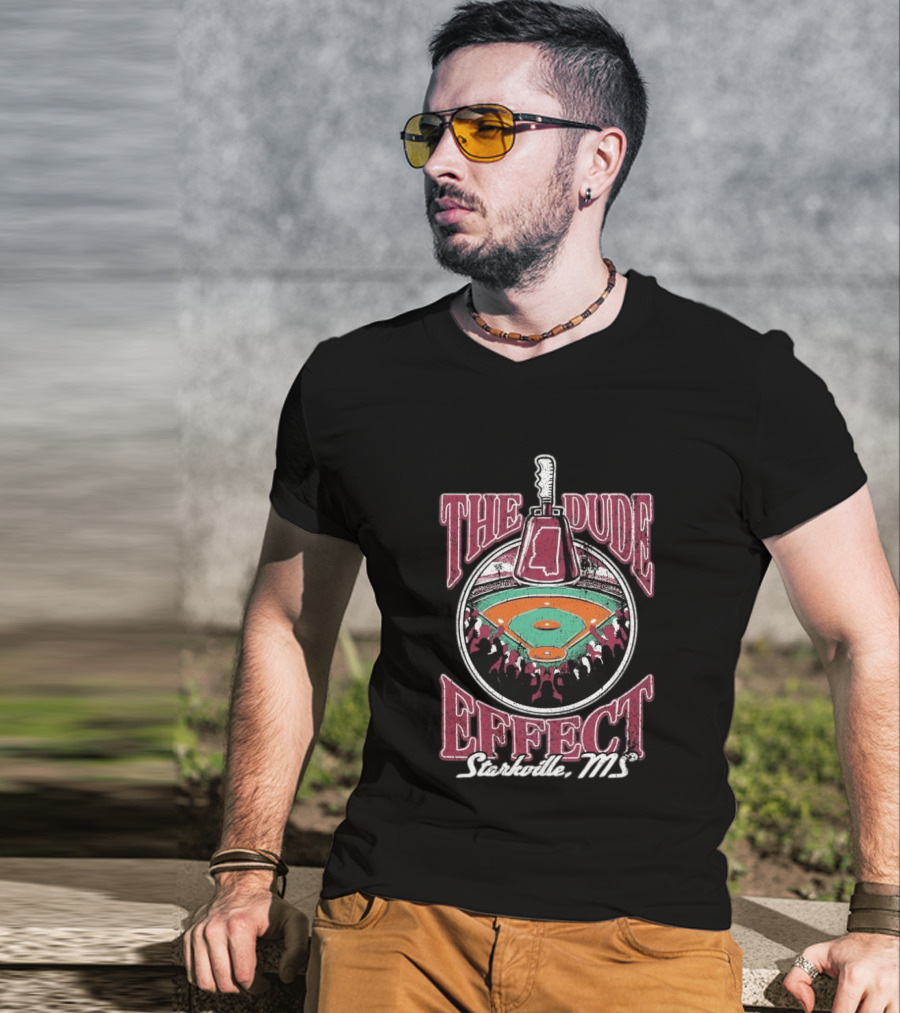 The Dude Effect Starkville MS Baseball Stadium Axe T-Shirt