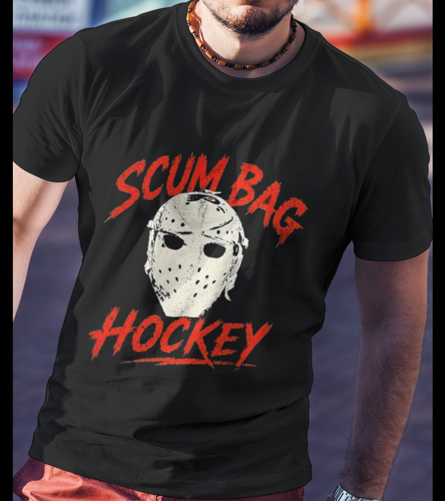 Philadelphia Flyers Scum Bag Hockey Mask T-Shirt