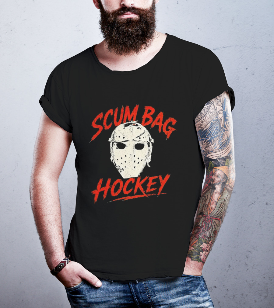 Philadelphia Flyers Scum Bag Hockey Mask T-Shirt