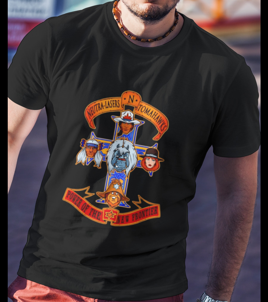 BraveStarr Neutra Lasers Tomahawks Power Of The New Frontier Cross T-Shirt