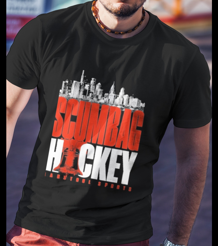 Barstool Sports Scumbag Hockey City Skyline T-Shirt