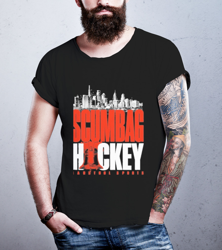 Barstool Sports Scumbag Hockey City Skyline T-Shirt