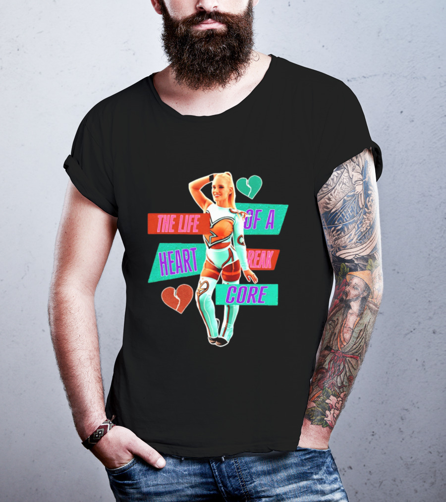 The Life Of A Heartbreak Core Cheerleader Hearts T-Shirt