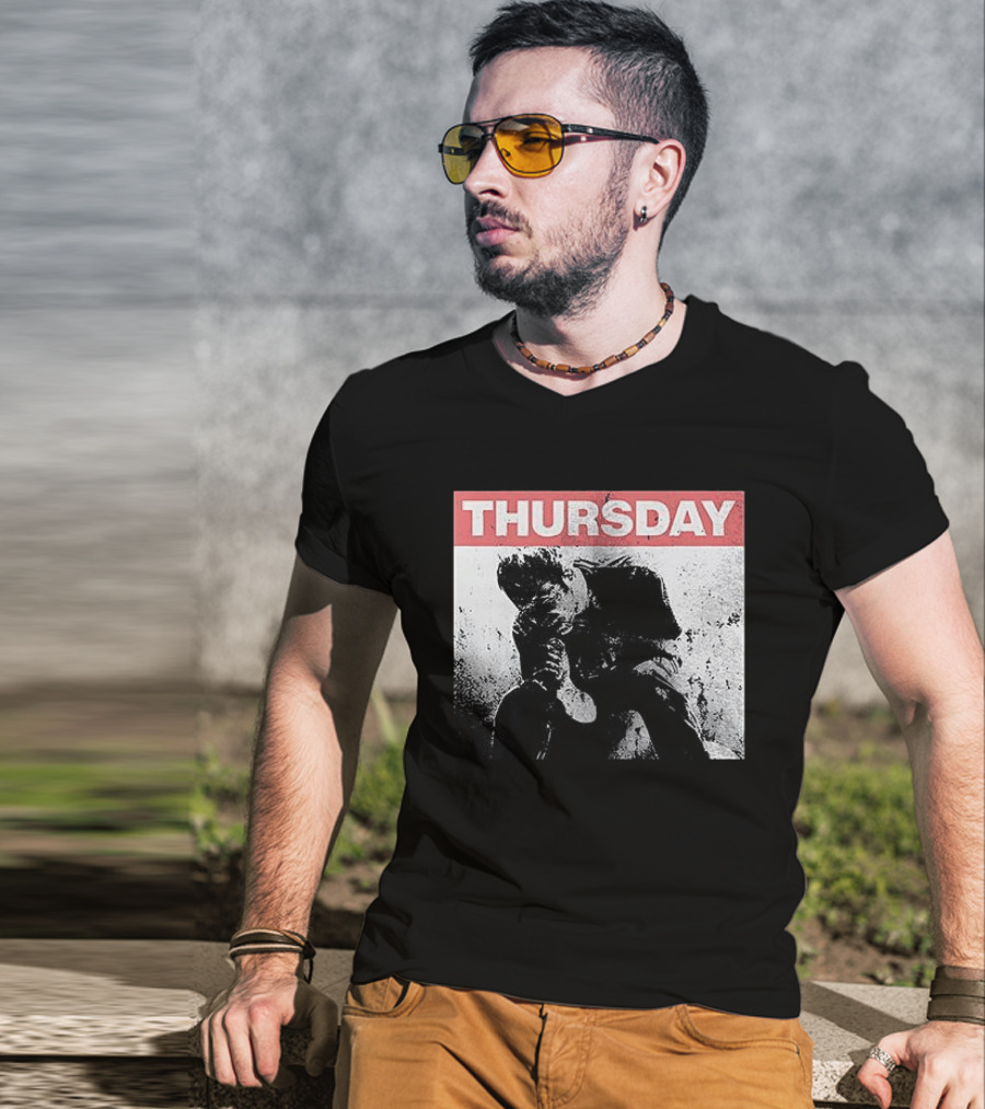 Thursday Sitting Alone In The Dark Of The Stadium Grunge T-Shirt