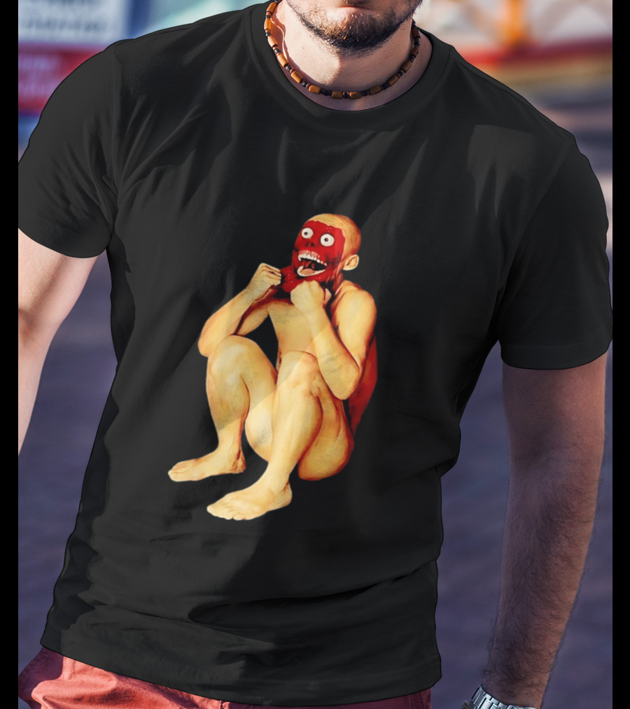 Face Off Meme Bald Character Peeling Illusion T-Shirt
