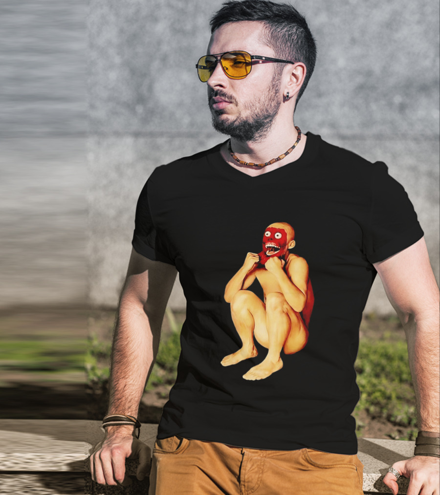 Face Off Meme Bald Character Peeling Illusion T-Shirt