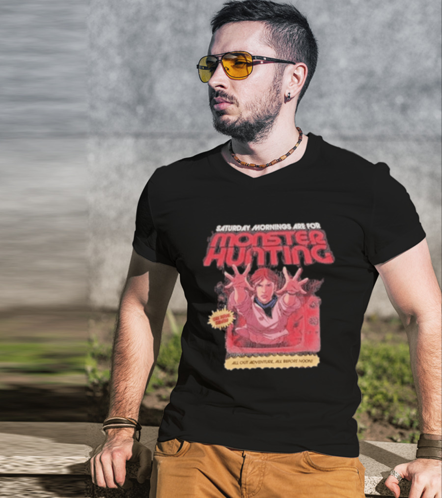 Saturday Mornings Are For Monster Hunting Vatokyo All Out Adventure All Broke None T-Shirt
