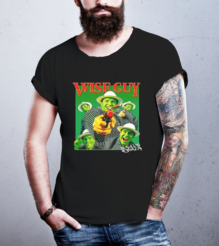 Wise Guy Billy Marchiafava Bold Green Suit And Hat Multiple Faces T-Shirt