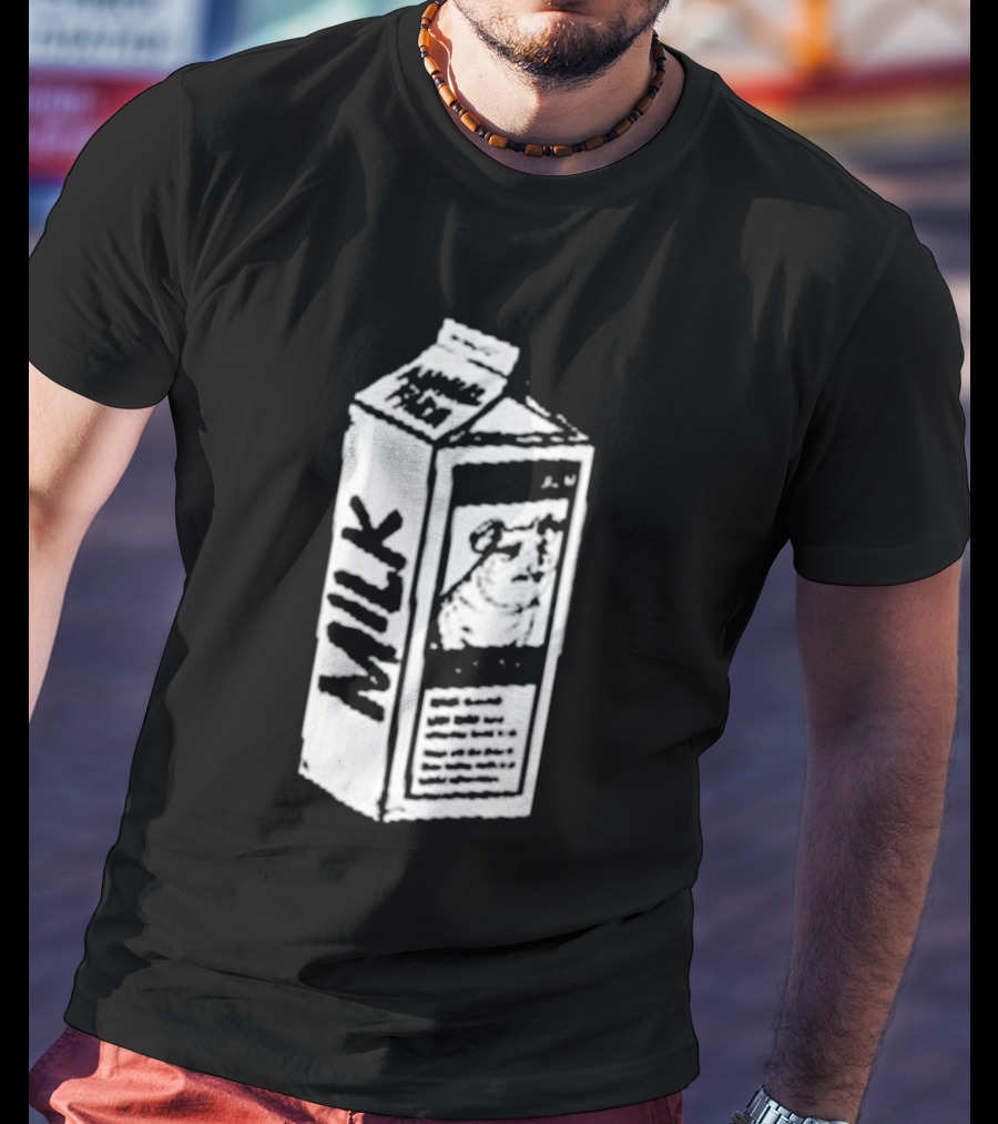 Angel Animal Farm MILK Missing Pig T-Shirt