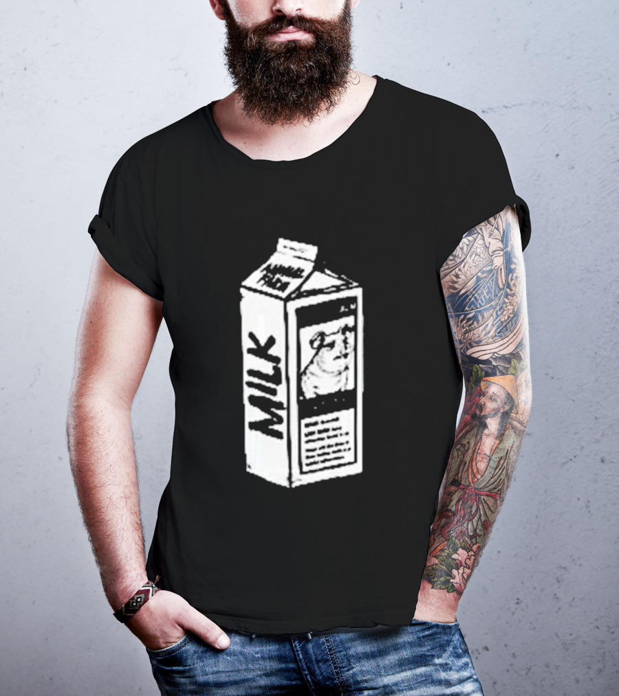 Angel Animal Farm MILK Missing Pig T-Shirt