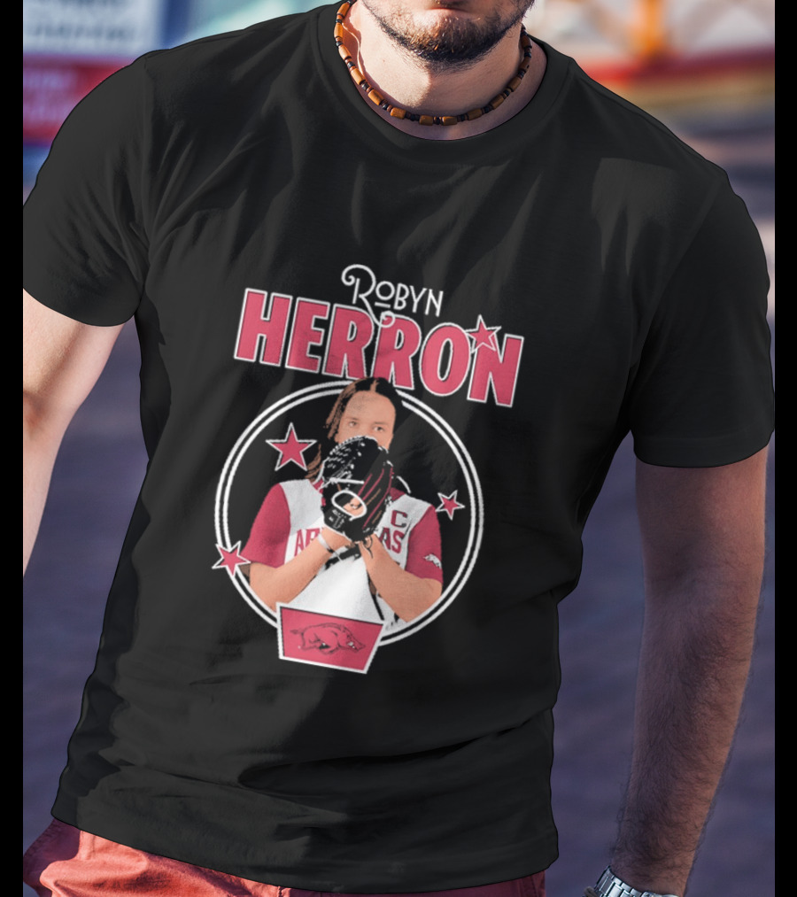 Arkansas Razorbacks Softball Robyn Herron T-Shirt