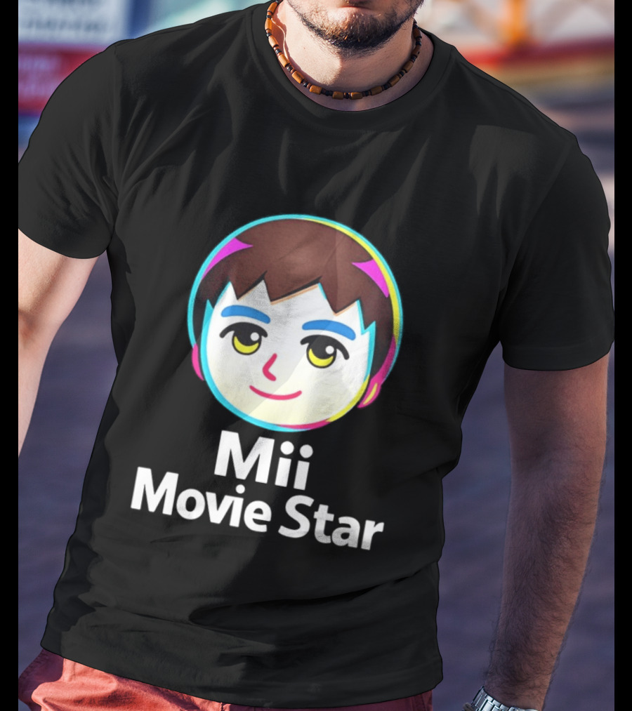 Mii Movie Star Icon Face Emojis T-Shirt