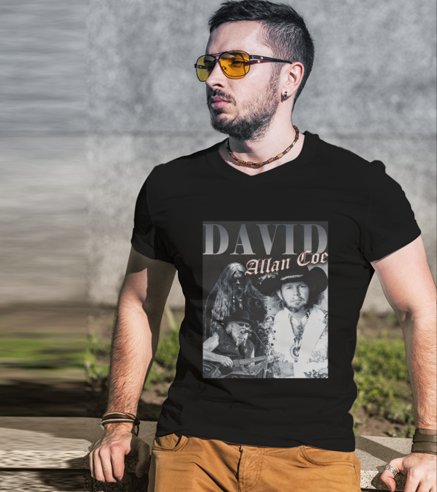David Allan Coe Iconic Country Music Legend Images T-Shirt