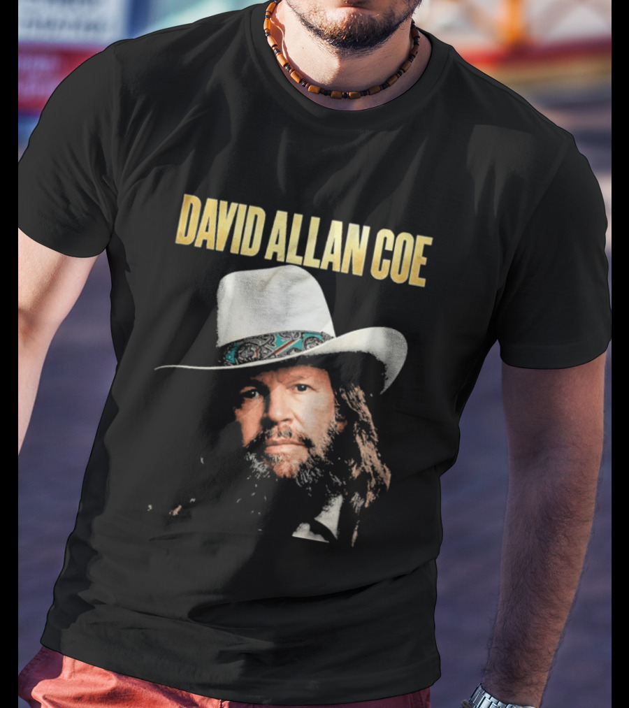 David Allan Coe Country Music Iconic Cowboy Hat T-Shirt
