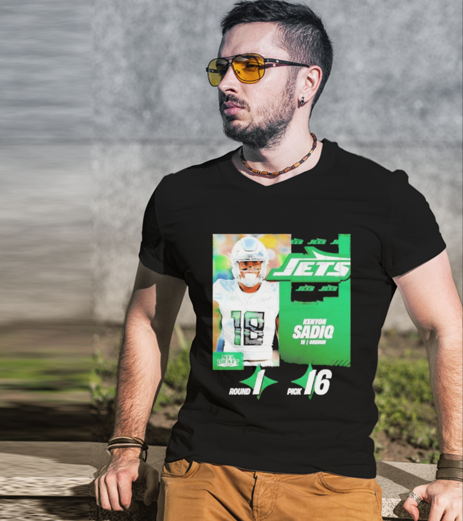 New York Jets Draft Kenyon Sadiq Pick 16 Round 1 2026 NFL Draft T-Shirt