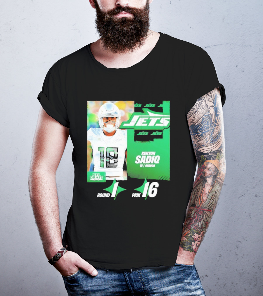 New York Jets Draft Kenyon Sadiq Pick 16 Round 1 2026 NFL Draft T-Shirt