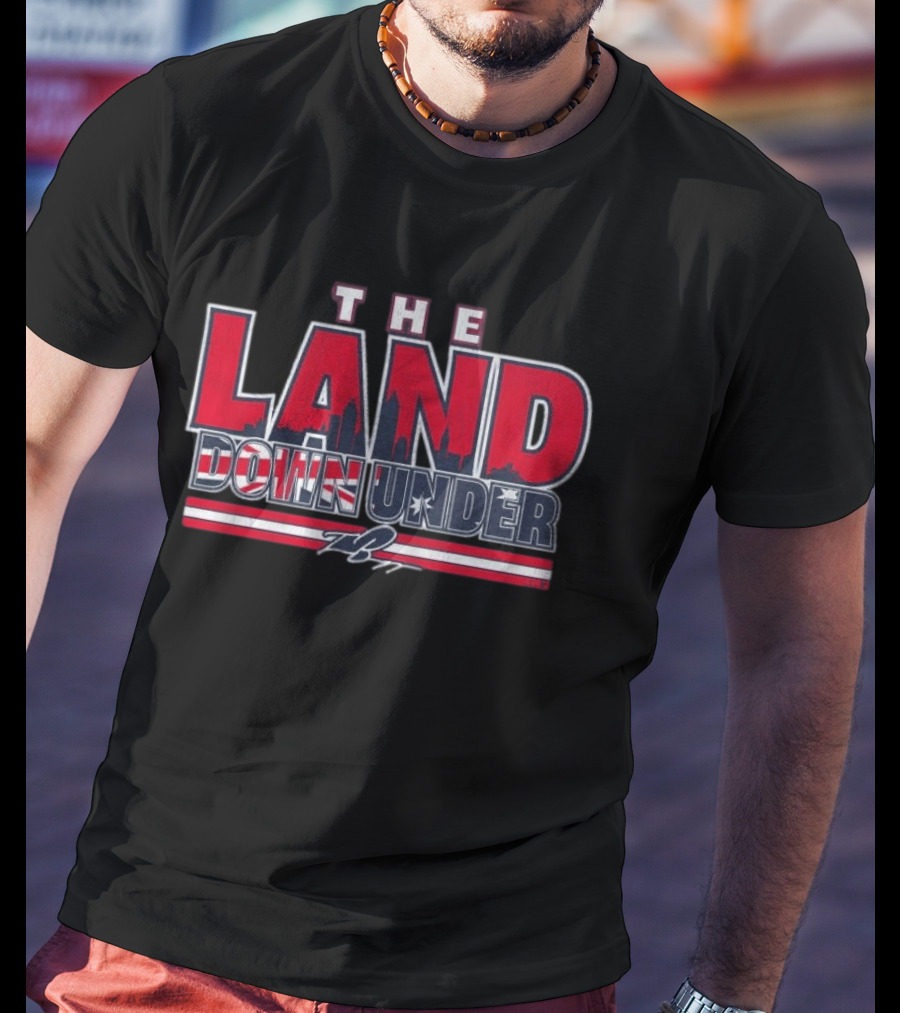 The Land Down Under Travis Bazzana Skyline Stars And Stripes T-Shirt