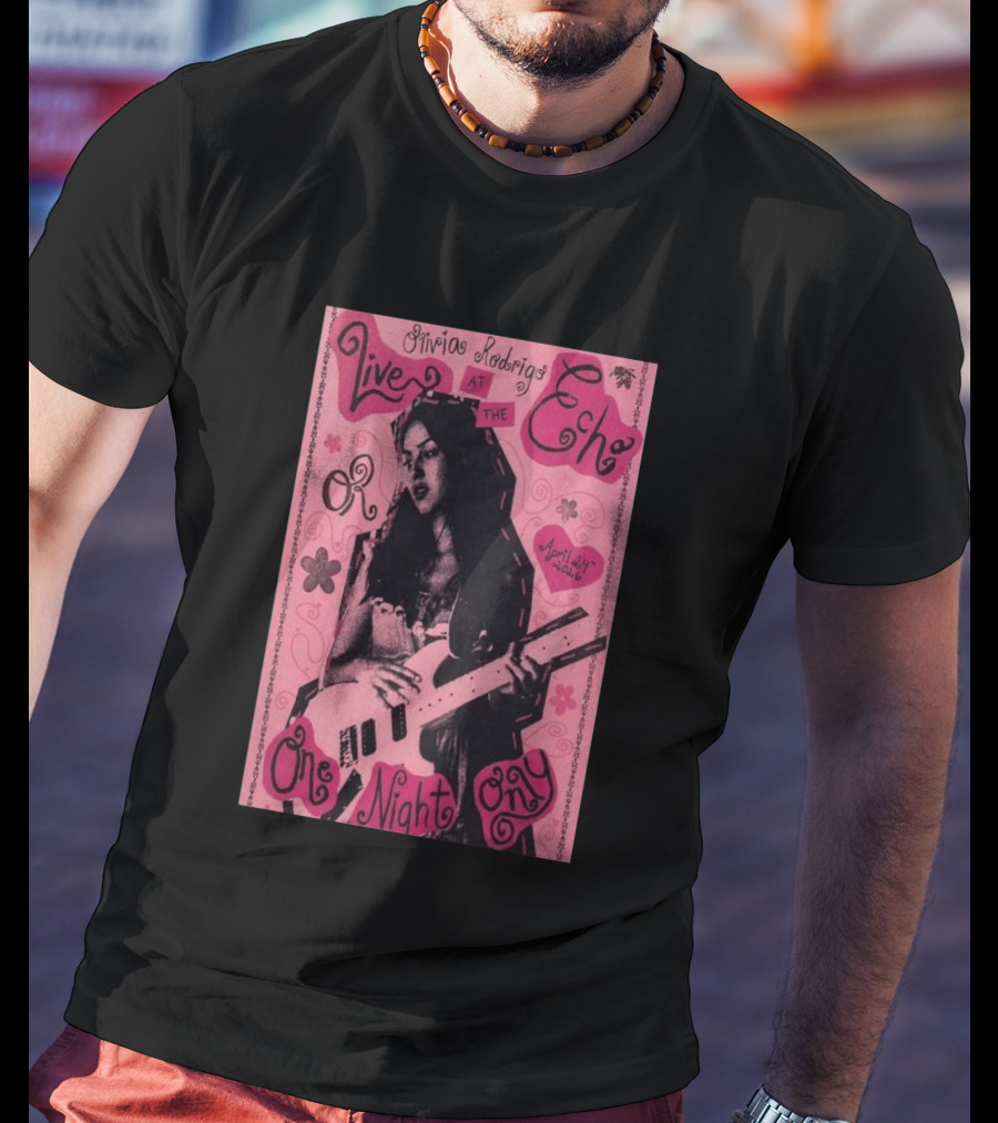 Olivia Rodrigo Live At The Echo April 24 2026 One Night Only T-Shirt