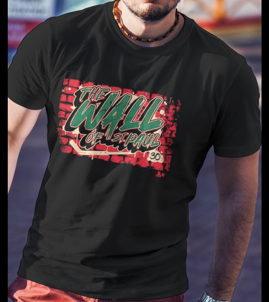 Jesper Wallstedt The Wall Of St. Paul Brick Background 30 T-Shirt
