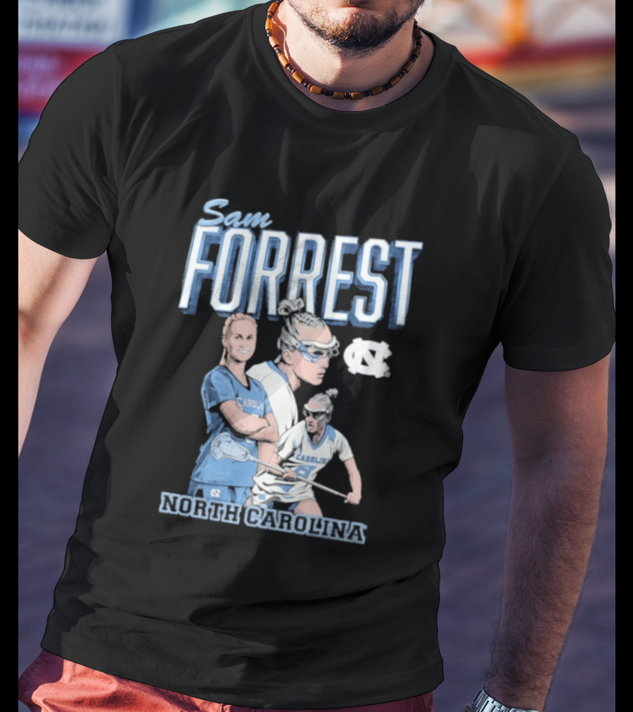Sam Forrest UNC Tar Heels North Carolina Women's Lacrosse T-Shirt