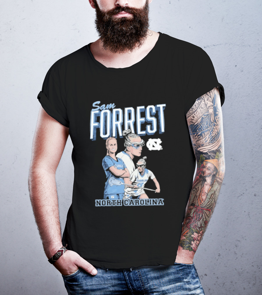 Sam Forrest UNC Tar Heels North Carolina Women's Lacrosse T-Shirt