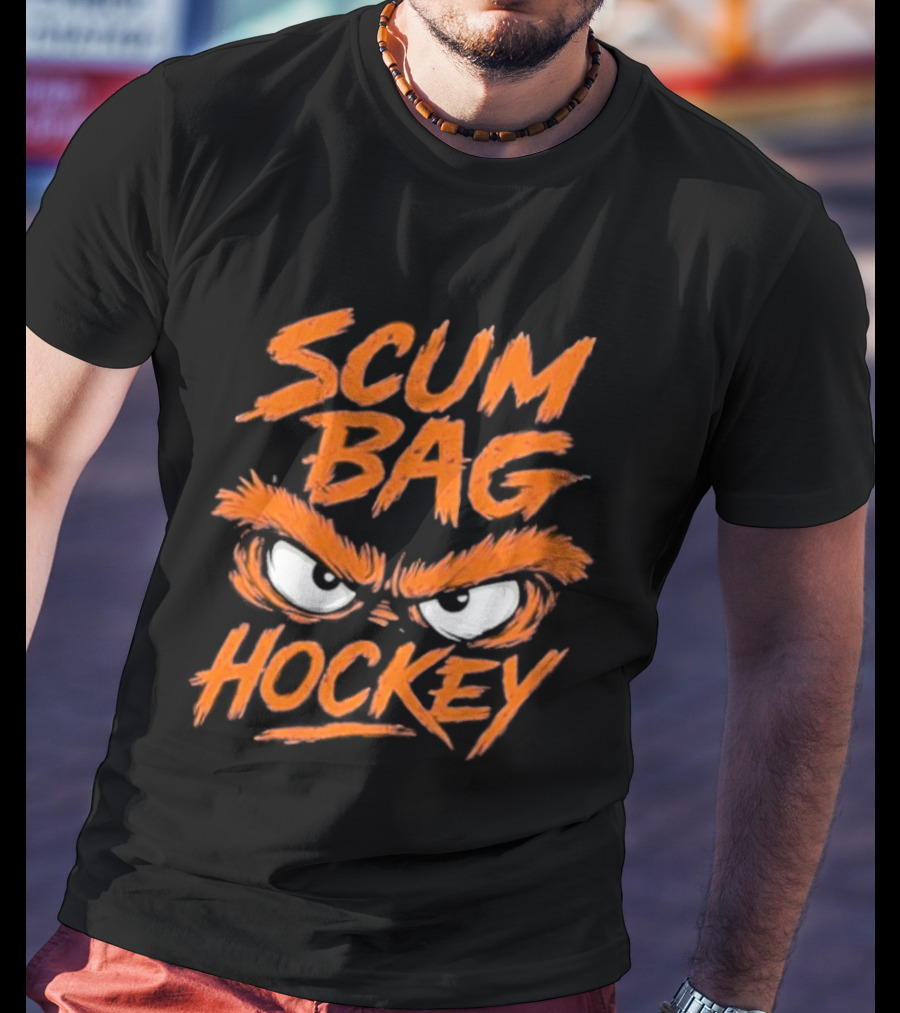 Scumbag Hockey Flyer Angry Eyes T-Shirt