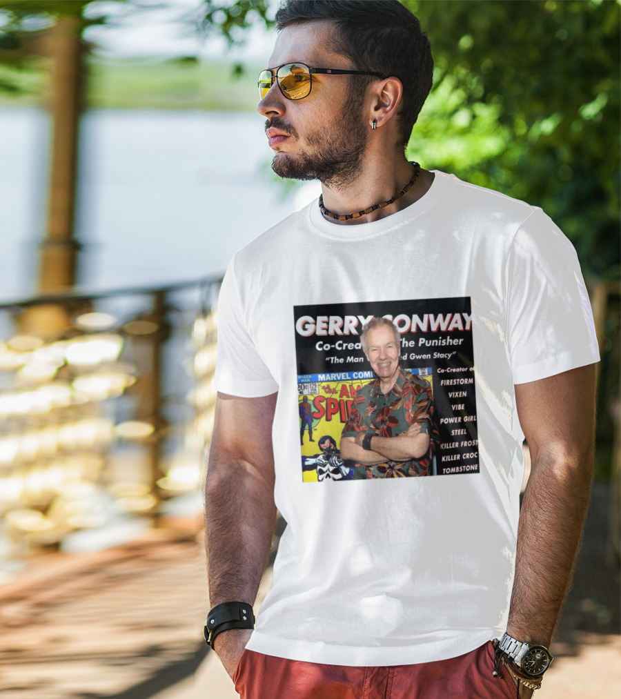 Gerry Conway Co Creator The Punisher Spider Man Comics Marvel Firestorm Vixen Power Girl T-Shirt