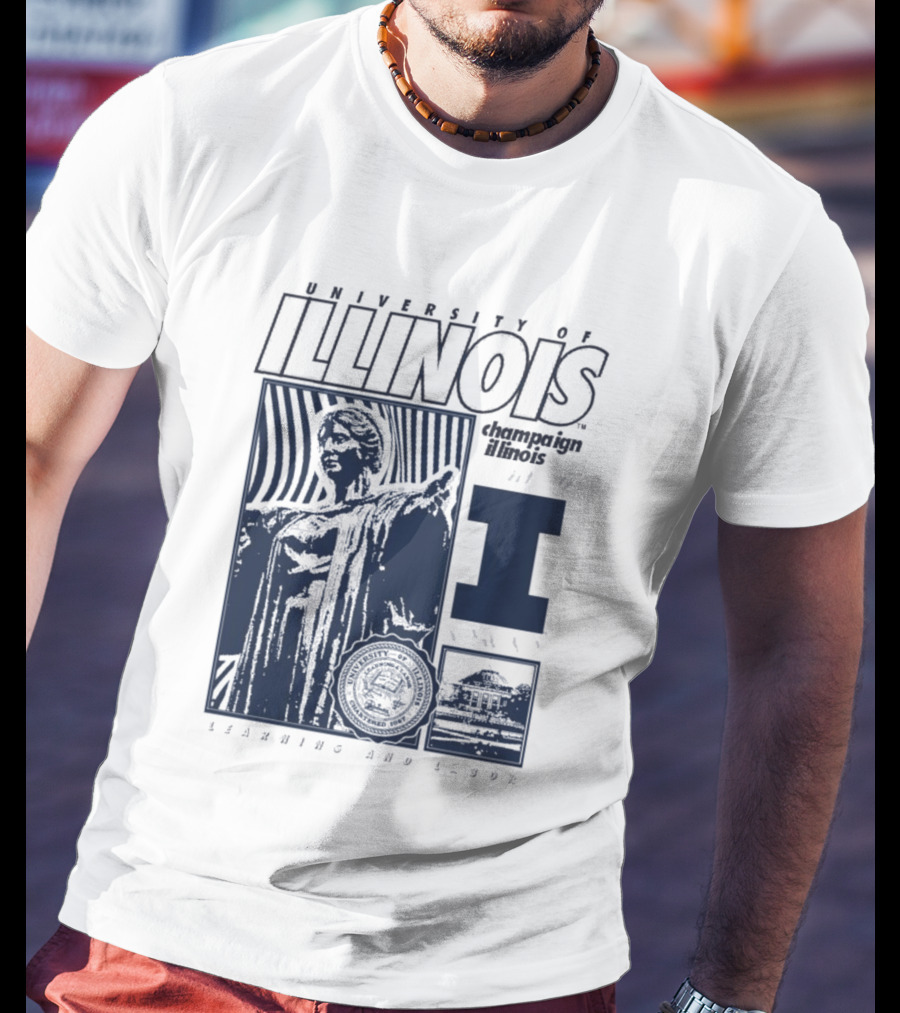 University Of Illinois Champaign Urbana Illinois Learning And Labor T-Shirt