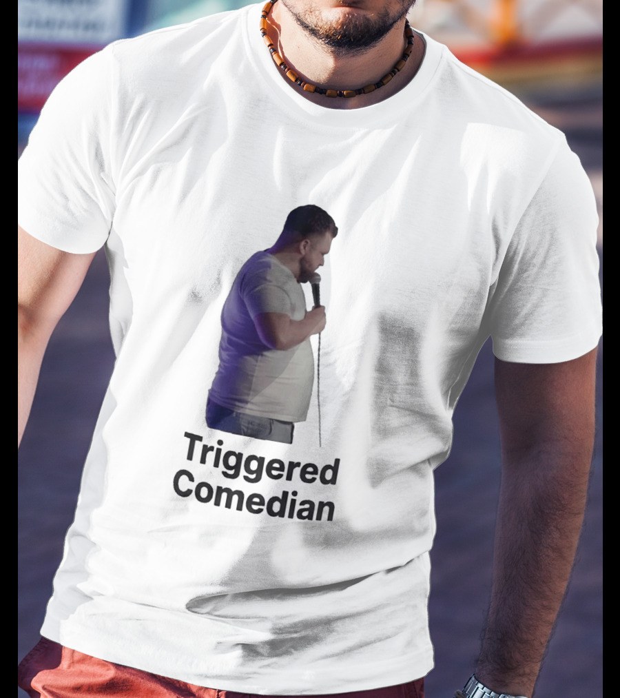 Triggered Comedian Stand Up Microphone Performance T-Shirt