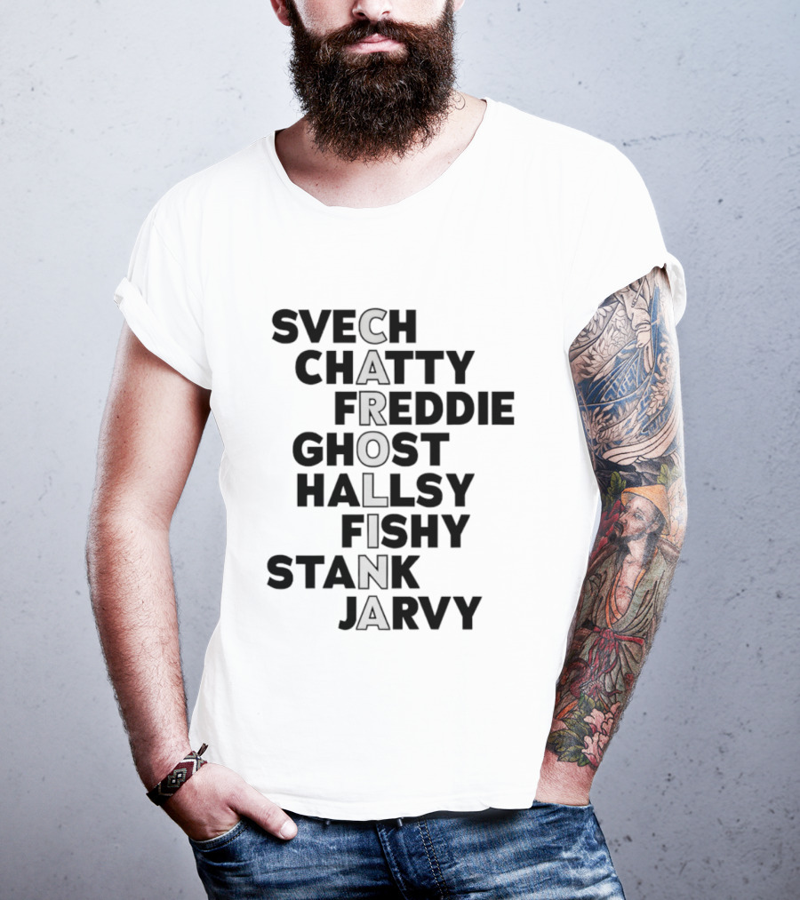 Carolina Hurricanes Svech Chatty Freddie Ghost Hallsy Fishy Stank Jarvy T-Shirt