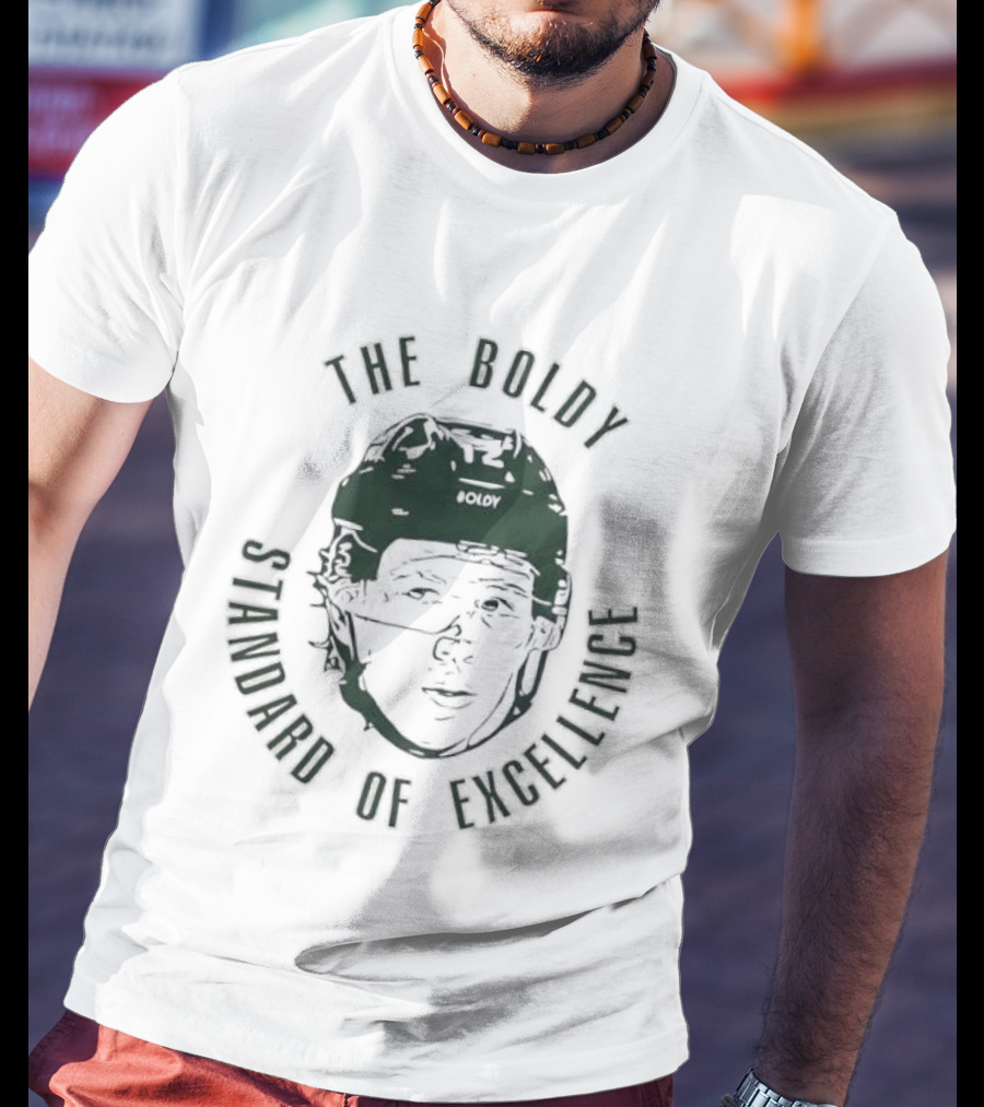 Matt Boldy The Boldy Standard Of Excellence Ice Hockey T-Shirt