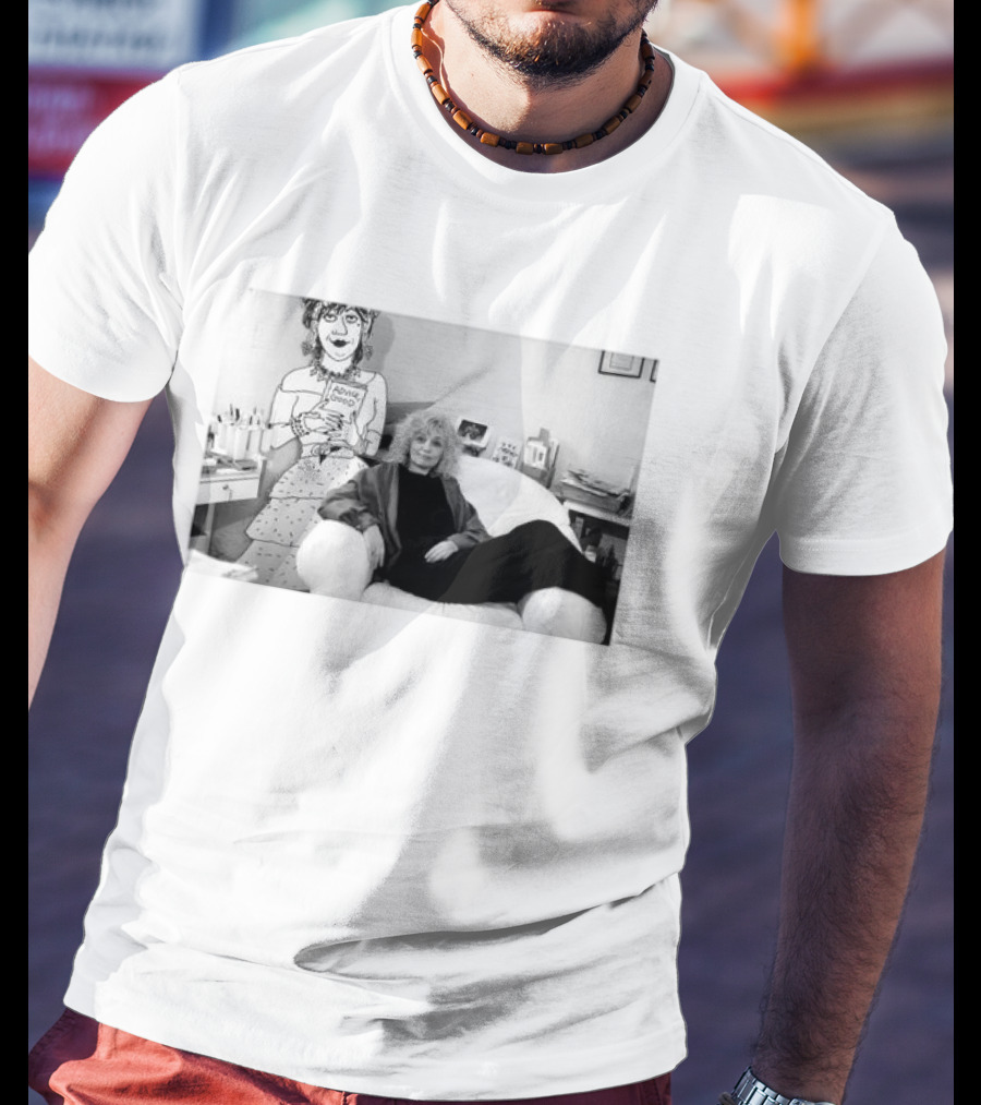 Nicole Hollander With Iconic Advice Lady Cartoon T-Shirt