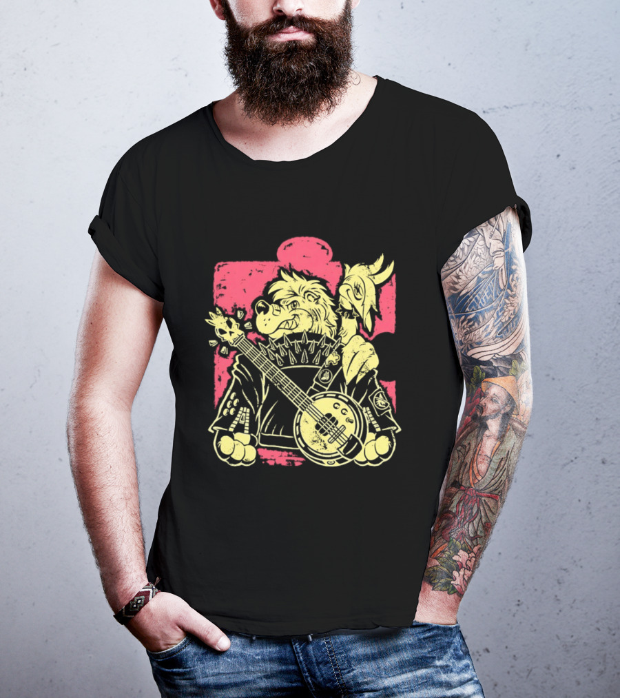 Banjo Kazooie Bluegrass Punk Energy Banjo Bear And Bird T-Shirt