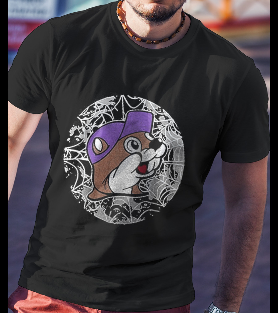 Buc Ee's Halloween Purple Hat T-Shirt