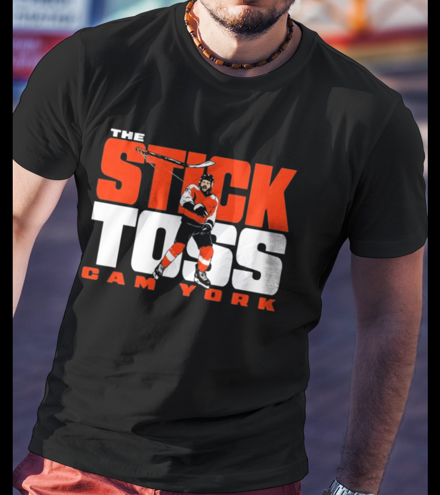 Cam York The Stick Toss Philadelphia Flyers Hockey NHL 2026 T-Shirt