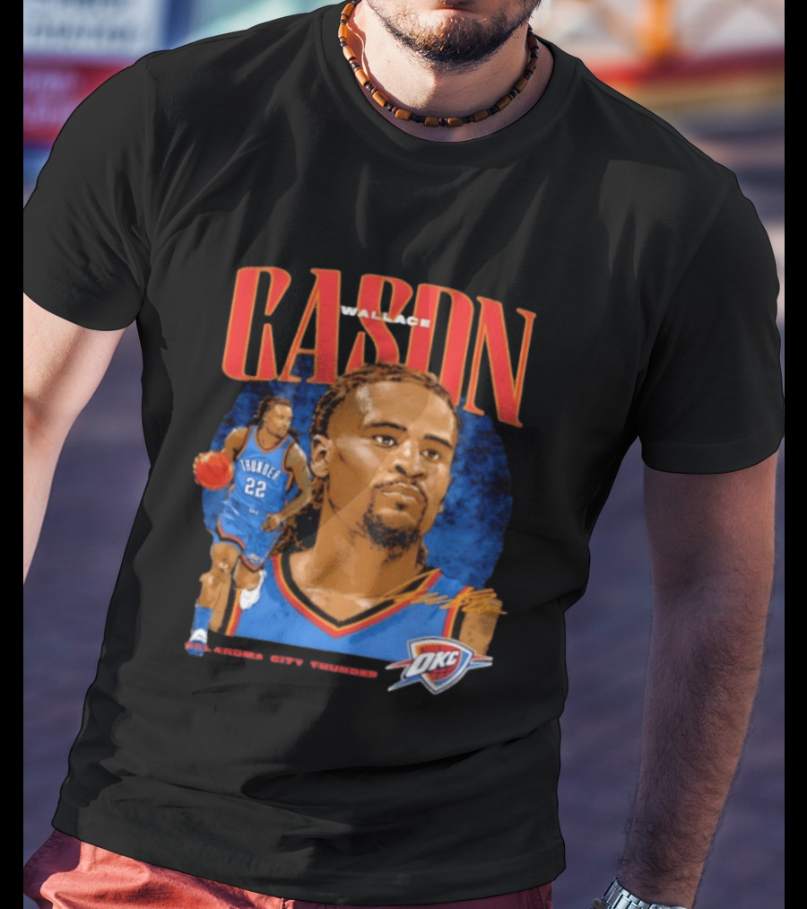 Cason Wallace Oklahoma City Thunder OKC Basketball Player 22 T-Shirt