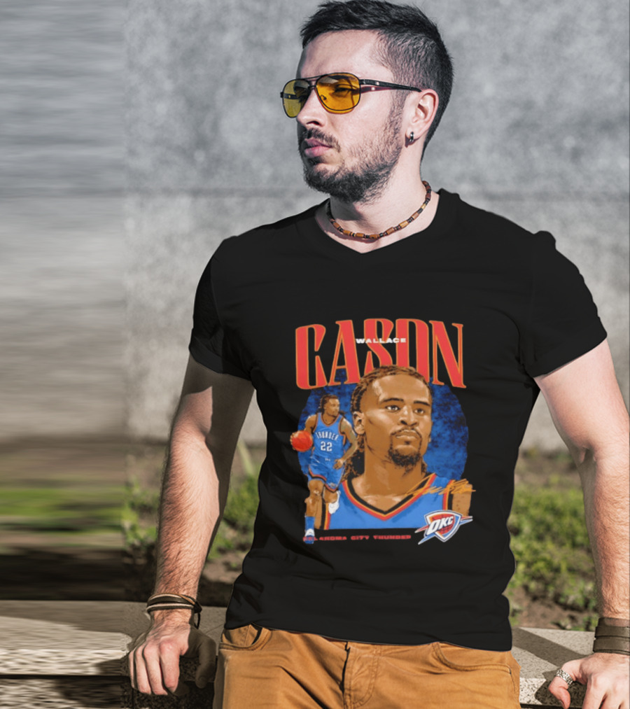 Cason Wallace Oklahoma City Thunder OKC Basketball Player 22 T-Shirt