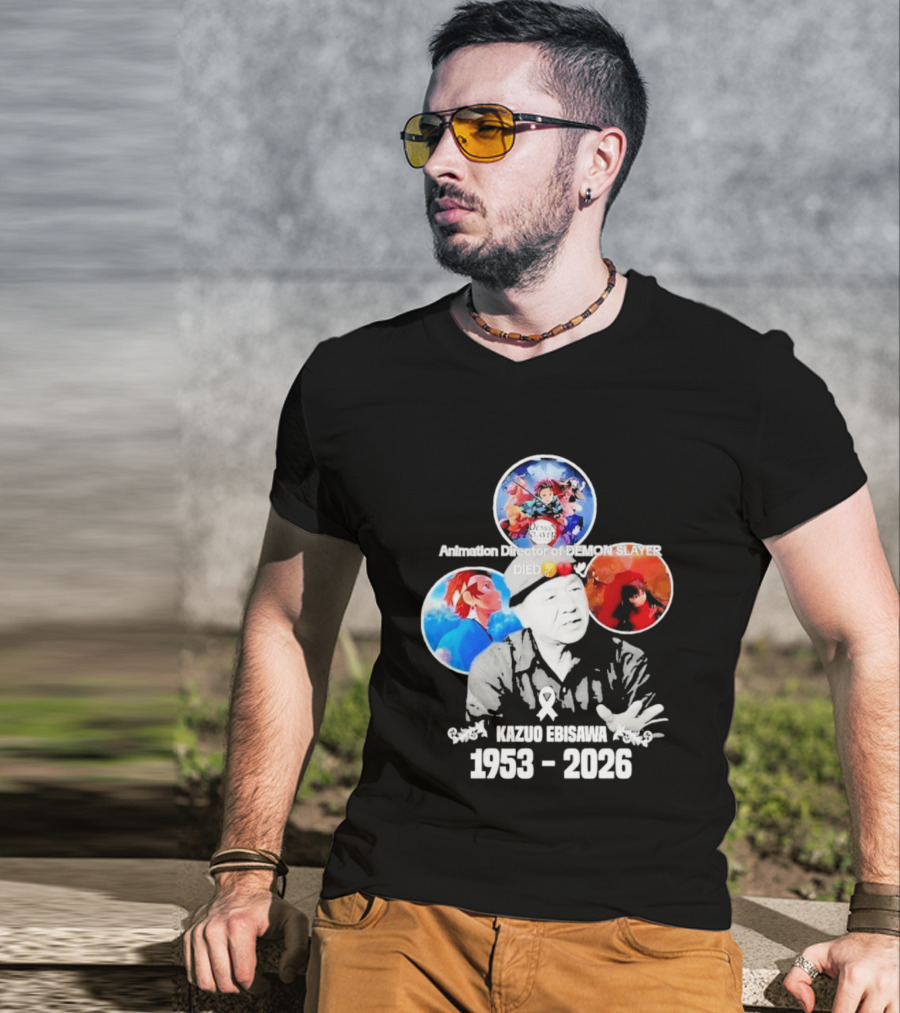 Kazuo Ebisawa 1953 2026 Animation Director Of Manga Slayer Died T-Shirt