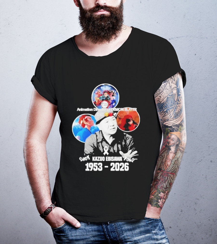 Kazuo Ebisawa 1953 2026 Animation Director Of Manga Slayer Died T-Shirt