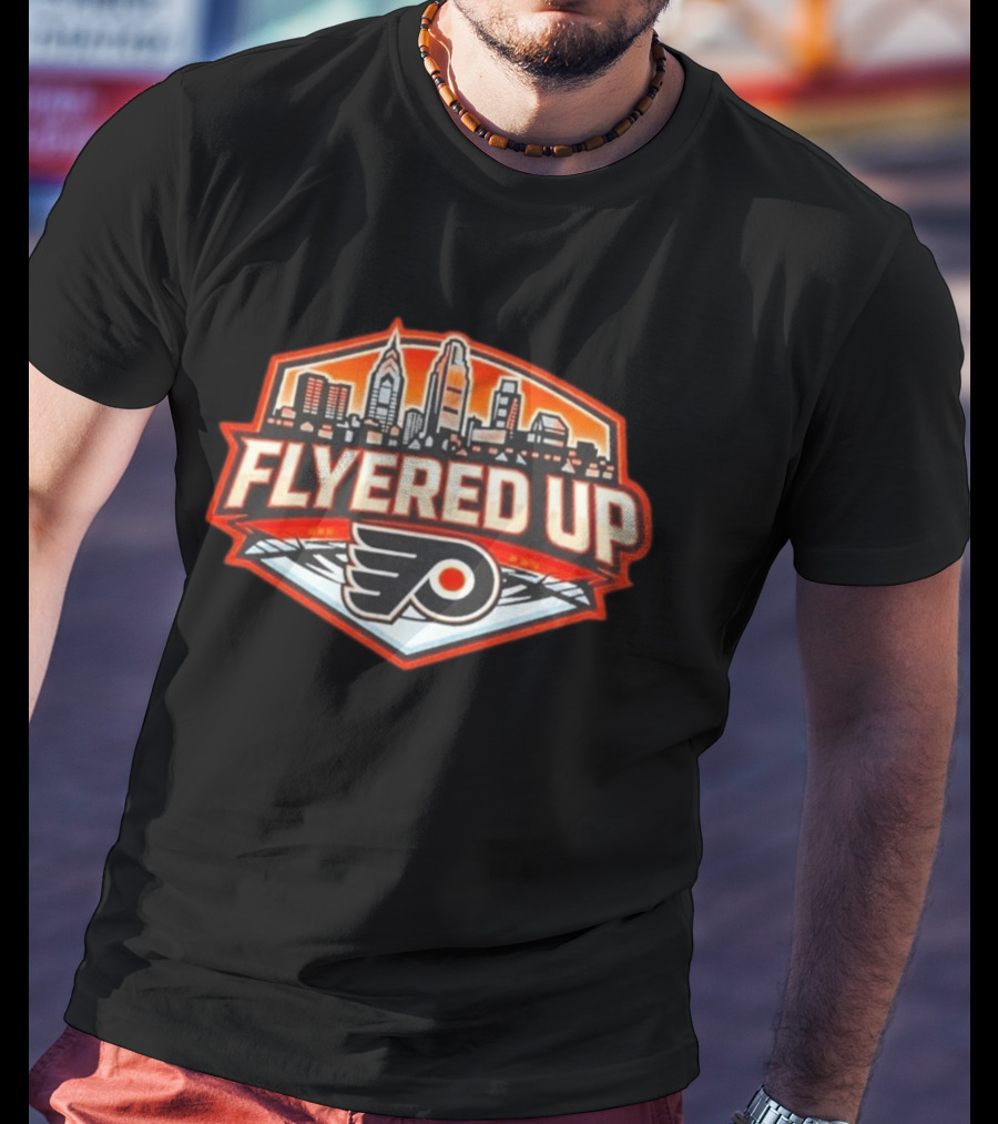Flyered Up Philadelphia Flyers Skyline T-Shirt