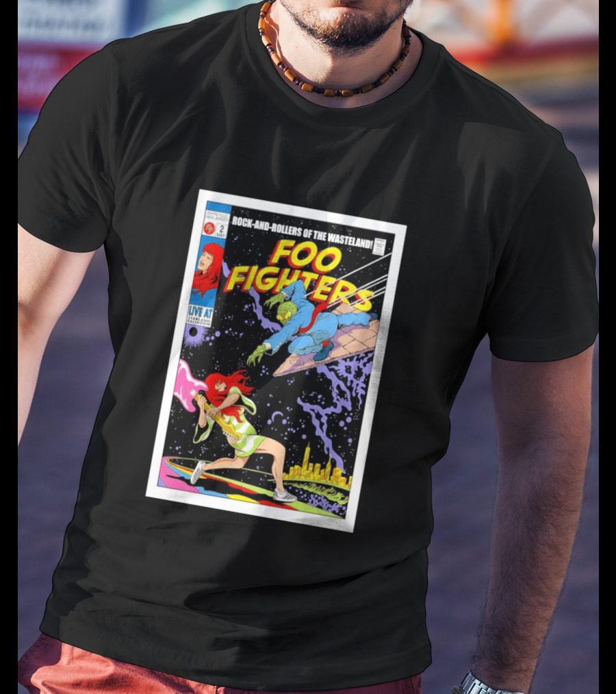 Foo Fighters Rock And Rollers Of The Wasteland Sayreville New Jersey Starland Ballroom May 2 2026 T-Shirt