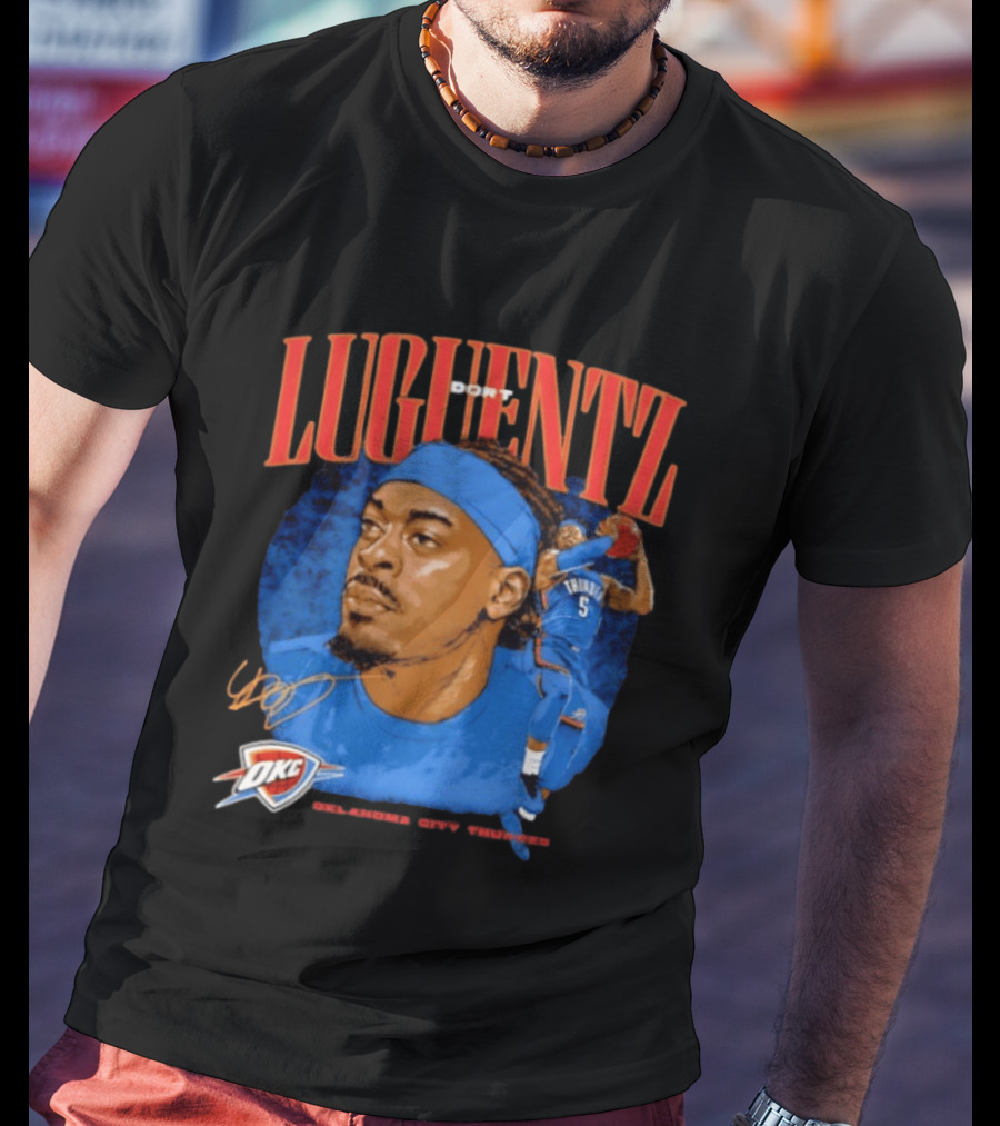Luguentz Dort Oklahoma City Thunder Basketball OKC Star Player T-Shirt