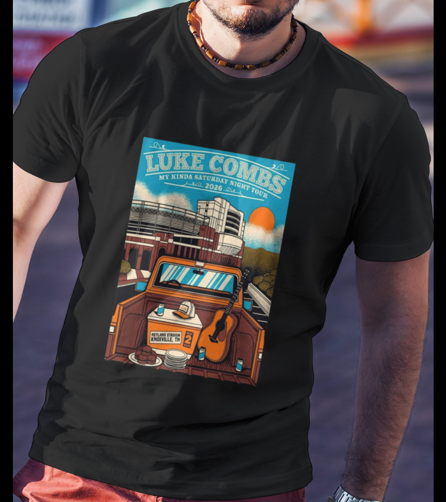 Luke Combs My Kinda Saturday Night Tour 2026 Neyland Stadium Knoxville TN May 02 T-Shirt