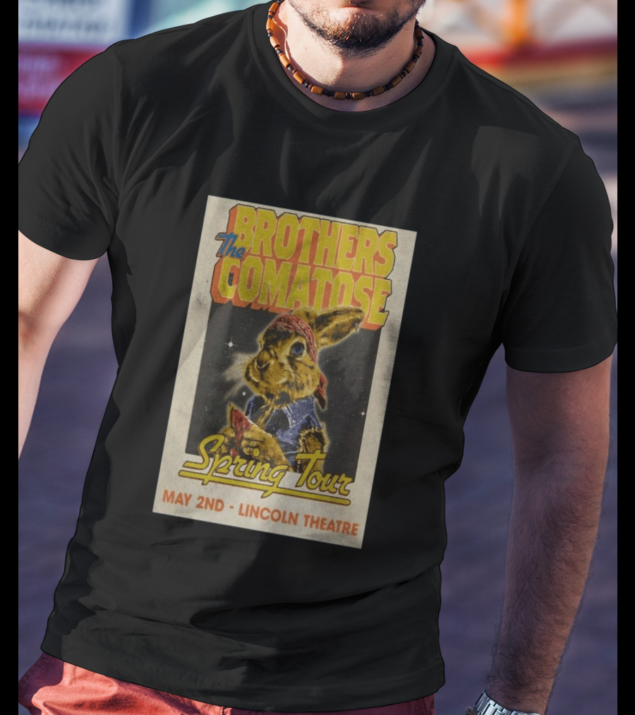 Brothers Comatose Spring Tour May 2nd Lincoln Theatre Rabbit Bandana T-Shirt