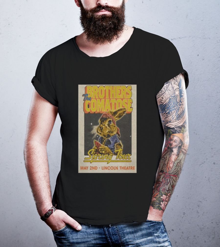Brothers Comatose Spring Tour May 2nd Lincoln Theatre Rabbit Bandana T-Shirt