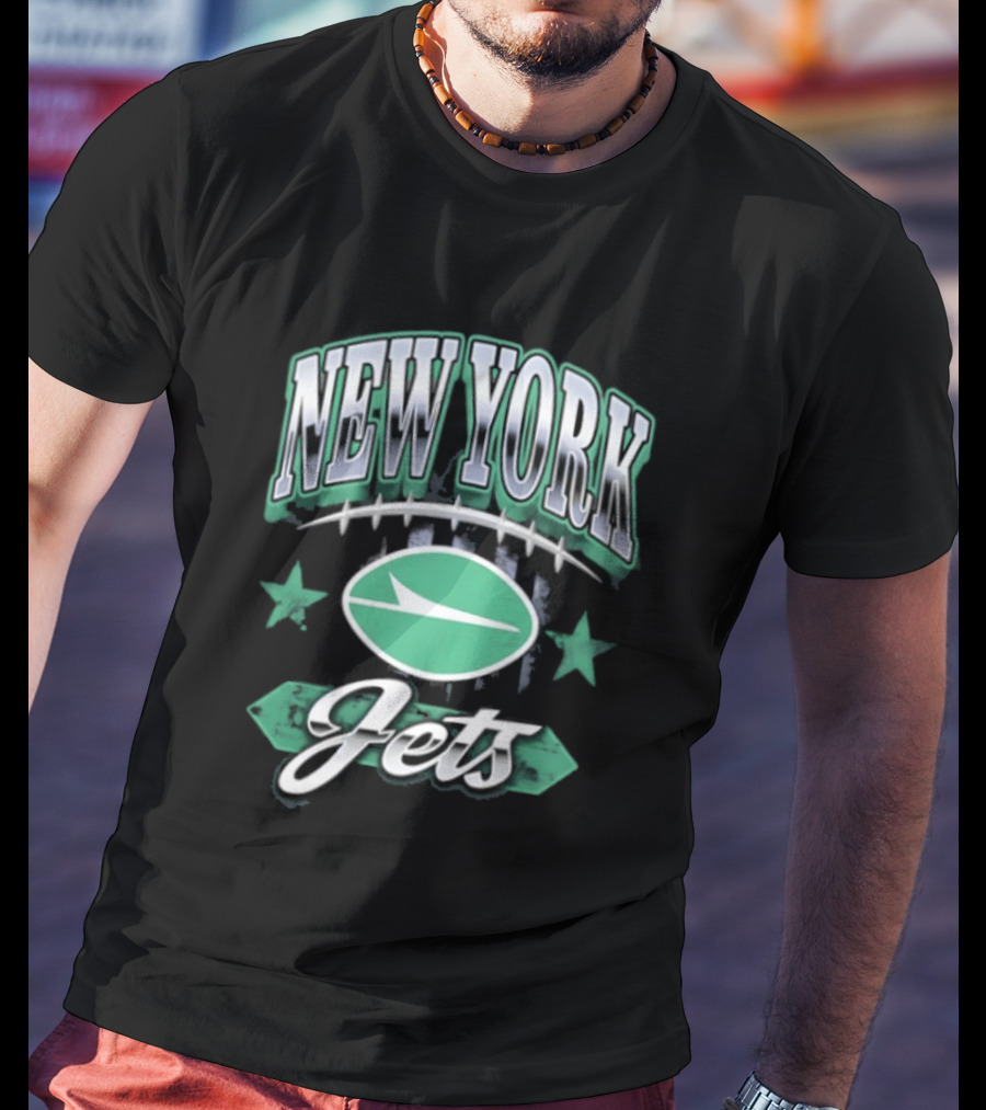 New York Jets Americana 2026 Oval Emblem Stars T-Shirt